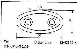 Spiegelabdeckung YA01 schwarz