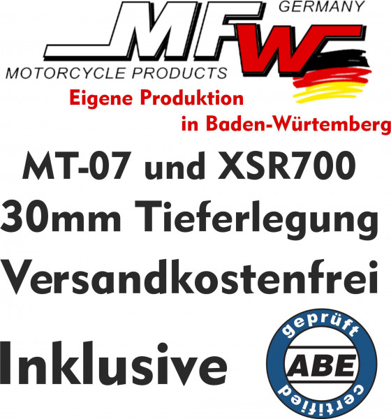 Tieferlegung MT-07 XSR700