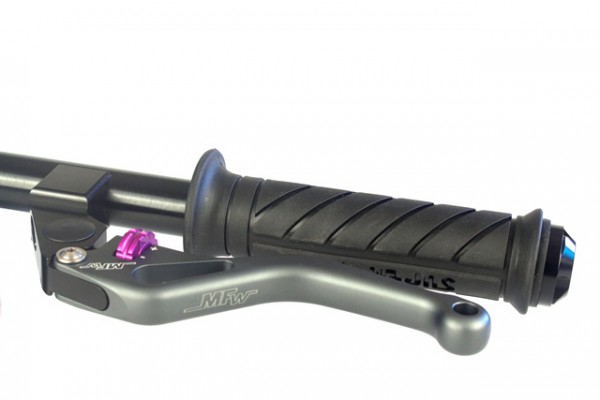 Master Lever kurz SET B.100 K.090 anthrazit perlgestrahlt glänzend, violett glänzend