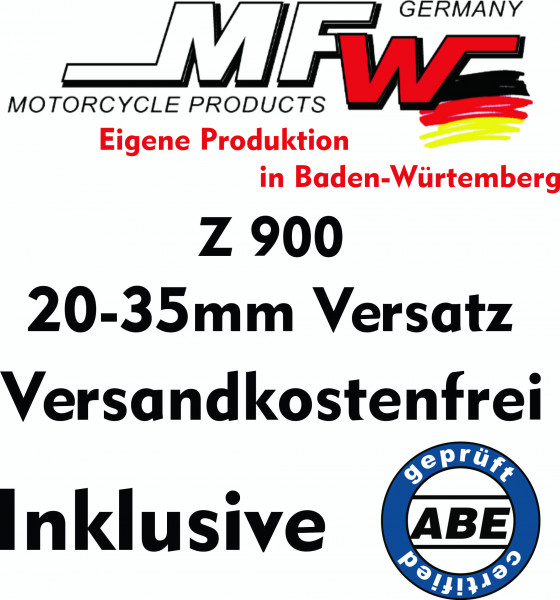 Z 900 Fußrasten Tieferlegung #varinfo